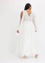 Trouwjurk van chiffon met kant, bonprix
