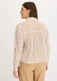 Bedrukte blouse met ruches, bonprix