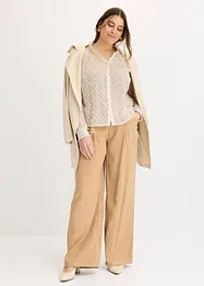 Bedrukte blouse met ruches, bonprix