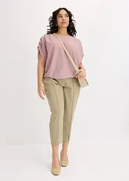 Shirt van lurex met drapering, bonprix