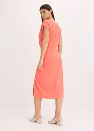 Asymmetrische jersey jurk met rimpels, bonprix