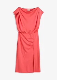 Asymmetrische jersey jurk met rimpels, bonprix