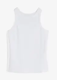 Geribde tanktop van biologisch katoen, bonprix