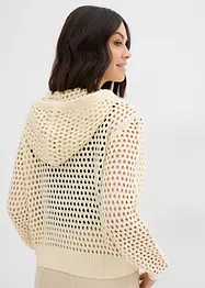 Ajour trui met capuchon, bonprix