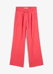 Paperbag broek van luchtige linnenmix, bonprix