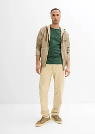 Regular fit twill broek van katoen, straight, bonprix