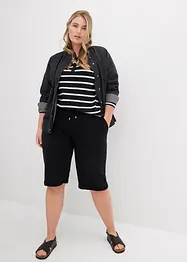 Sweatbermuda met turn-up, bonprix