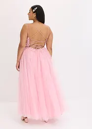 Maxi jurk van zachte tule en kant, bonprix