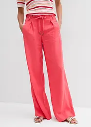 Paperbag broek van luchtige linnenmix, bonprix