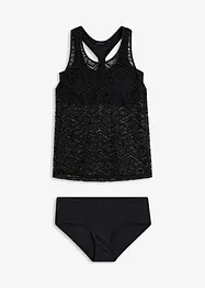Tankini (2-dlg. set) van kant, bonprix