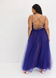 Maxi jurk van zachte tule en kant, bonprix