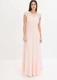 Chiffon jurk met kant, bonprix