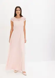 Chiffon jurk met kant, bonprix
