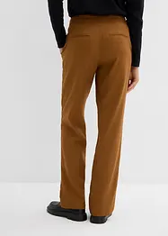 High waist linnen broek van een linnen-viscosemix, bonprix