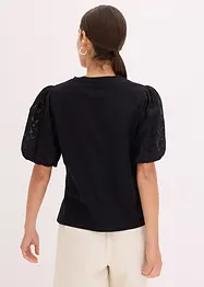 Shirt met kanten mouwen, bonprix