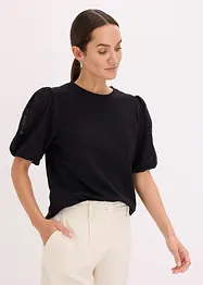 Shirt met kanten mouwen, bonprix