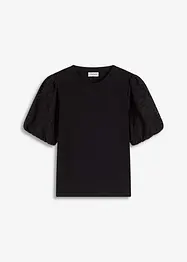 Shirt met kanten mouwen, bonprix
