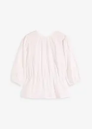 Blouse met pofmouwen en diep uitgesneden achterkant, bonprix