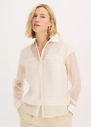 Transparante blouse met structuur, bonprix