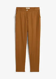 Cropped high waist broek van linnen-viscosemix, bonprix
