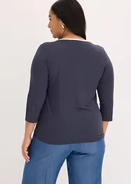 Shirt met contrasterende boorden, bonprix