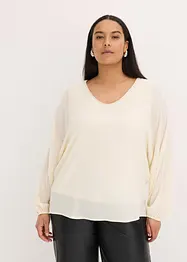 Chiffon tuniek met strass, bonprix