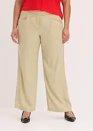 Bandplooibroek van lyocell, bonprix