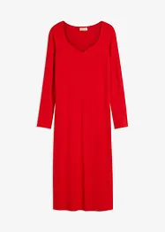 Geribde midi jurk, bonprix