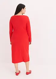 Geribde midi jurk, bonprix