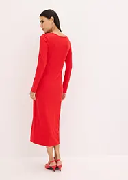 Geribde midi jurk, bonprix