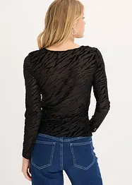 Longsleeve licht transparant, bonprix