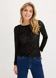 Longsleeve licht transparant, bonprix