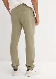 Regular fit instapbroek van mousseline, tapered, bonprix