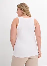 Geribde top van biologisch katoen (set van 2), bonprix