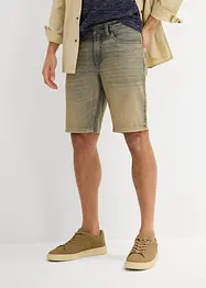 Dirty washed jeans bermuda, regular fit, bonprix