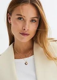 Kettingen set met zirkonia (2-dlg.), bonprix