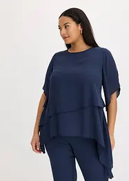Puntig toelopende blouse in layerlook, bonprix