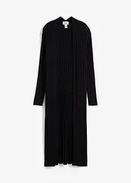 Lang gebreid vest met zijde, bonprix