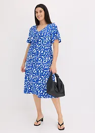 Jersey jurk met plooitjes, bonprix