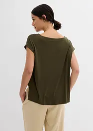 Oversized shirt van vloeiende viscose, bonprix