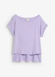 Oversized shirt van vloeiende viscose, bonprix