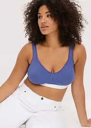 T-shirt bh zonder beugels (set van 2) met biologisch katoen, bonprix