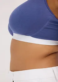 T-shirt bh zonder beugels (set van 2) met biologisch katoen, bonprix