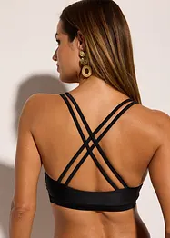 Bralette bikinitop met gekruiste bandjes, bonprix