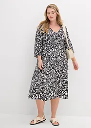 Midi jurk van vloeiende viscose, bonprix