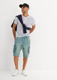 Henley shirt van puur katoen, korte mouw, bonprix