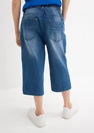 Jongens lang instap jeans bermuda, slim fit, bonprix
