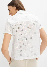 Blouse met broderie anglaise, bonprix