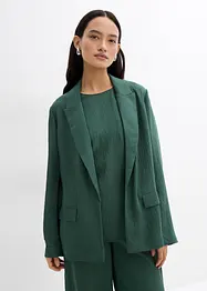 Blazer van een gestructureerde crinkle-viscosemix, bonprix
