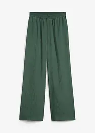 Broek van gestructureerde viscosemix, bonprix